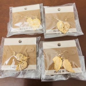4 pairs of “Best Friend” Earrings